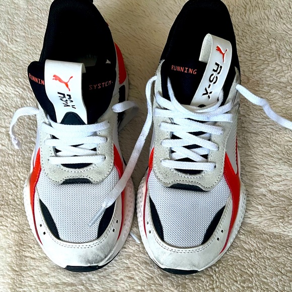 PUMA RS-X,  RS Running System-White Orange & Black - Picture 1 of 3
